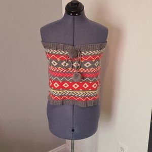 Medium, multicolor knit mini skirt or top